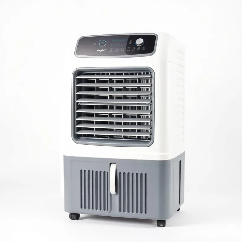 Climatizador evaporativo com água para renovação do ar